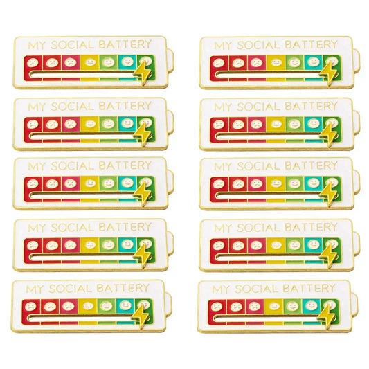 2025 Social Battery Status Brooch